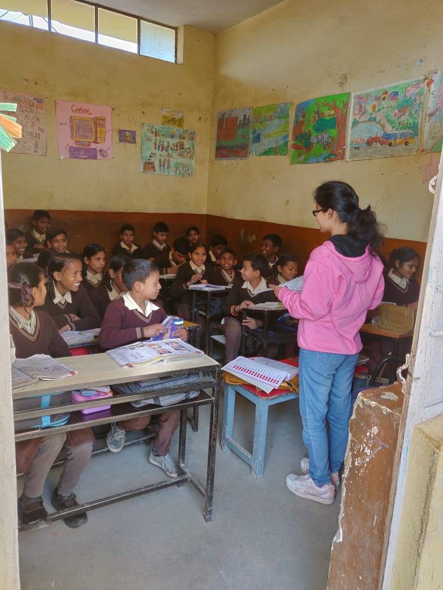 A classroom supported by the society